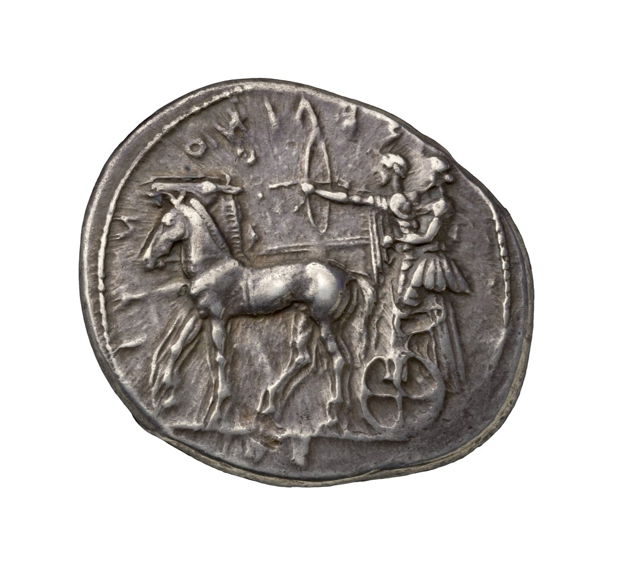 Oude Griekse Zilveren Munt uit Selinus, 450 v.Chr. door Greek