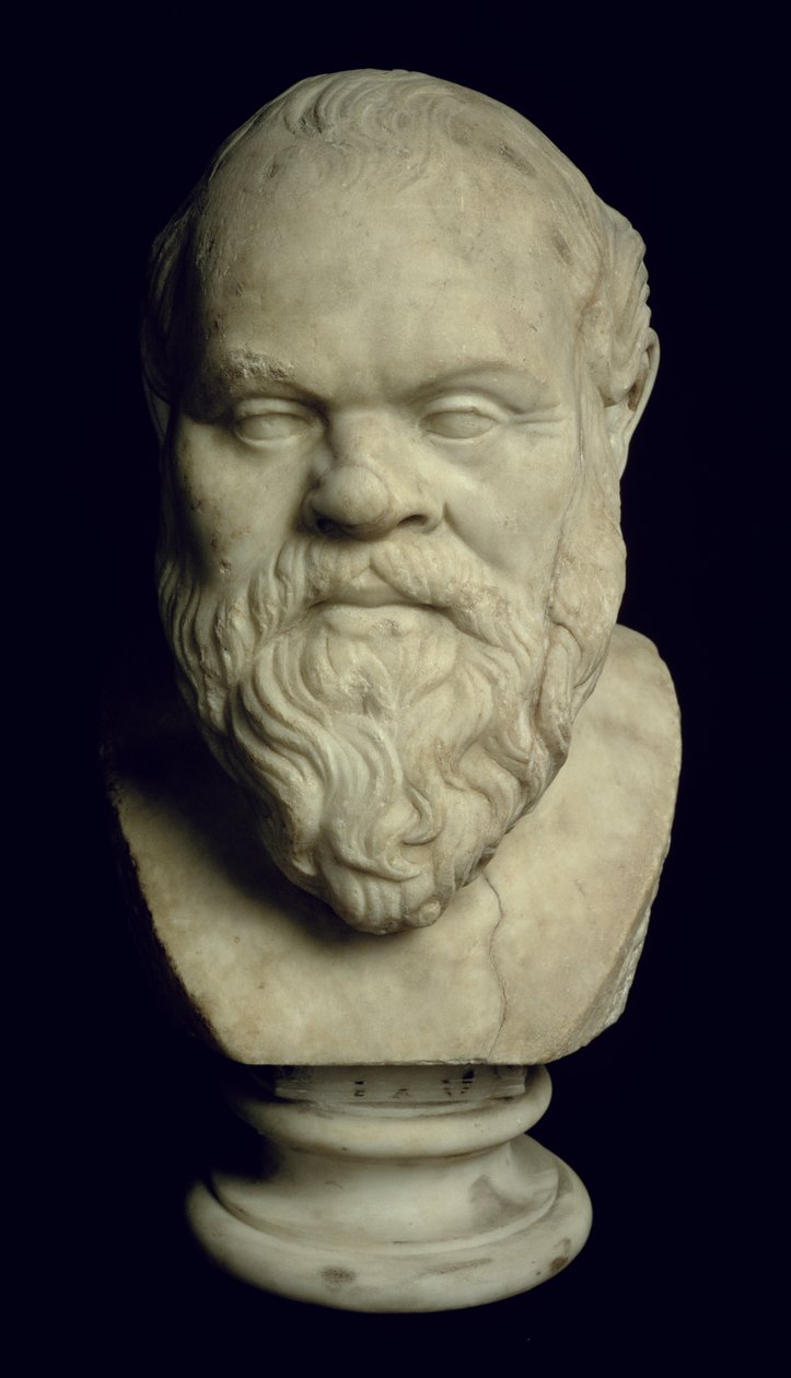 Buste van Socrates (469-399 v.Chr.) door Greek