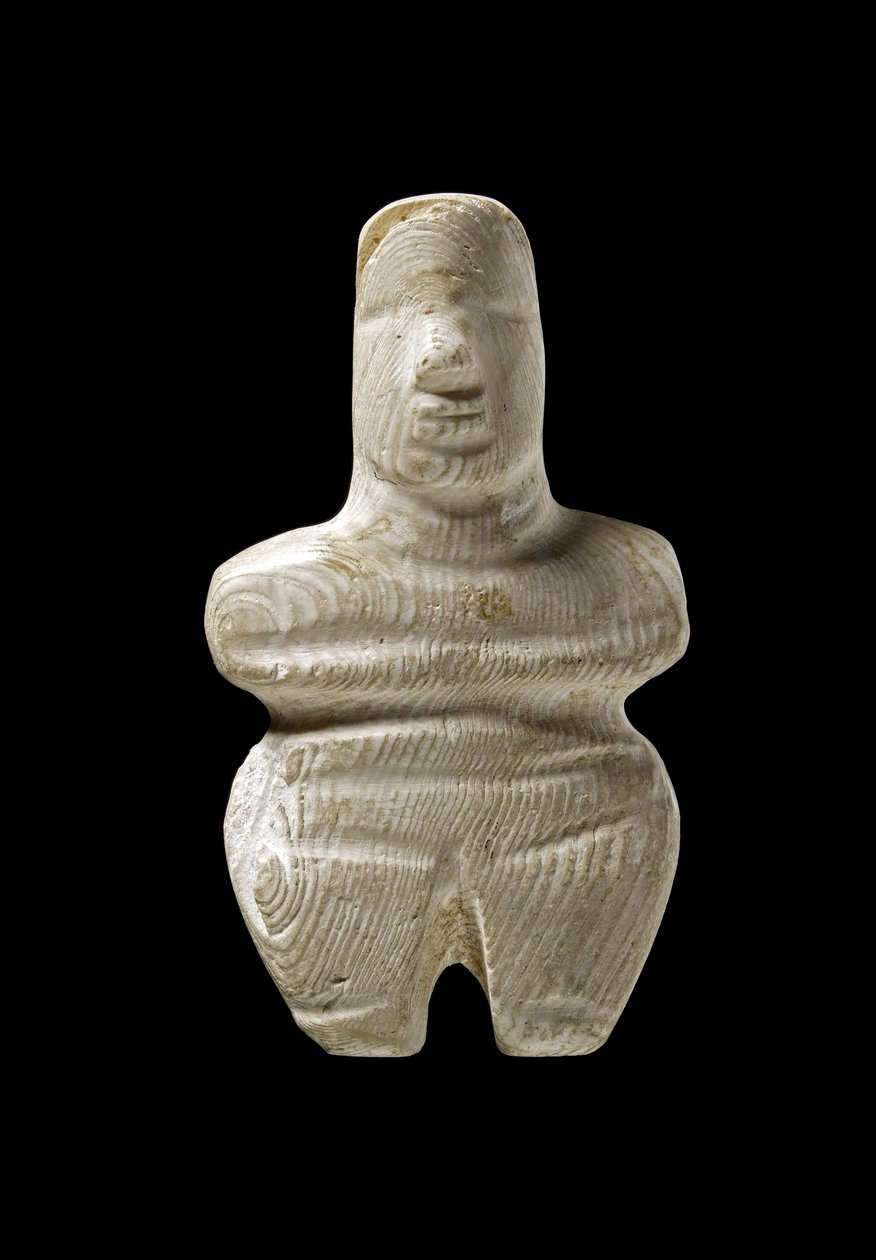 Cycladisch beeldje, Naxos, c.3000-2000 v.Chr. door Greek