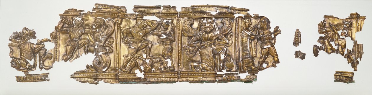 Reliëffragment, ca. 540-30 v.Chr. door Greek