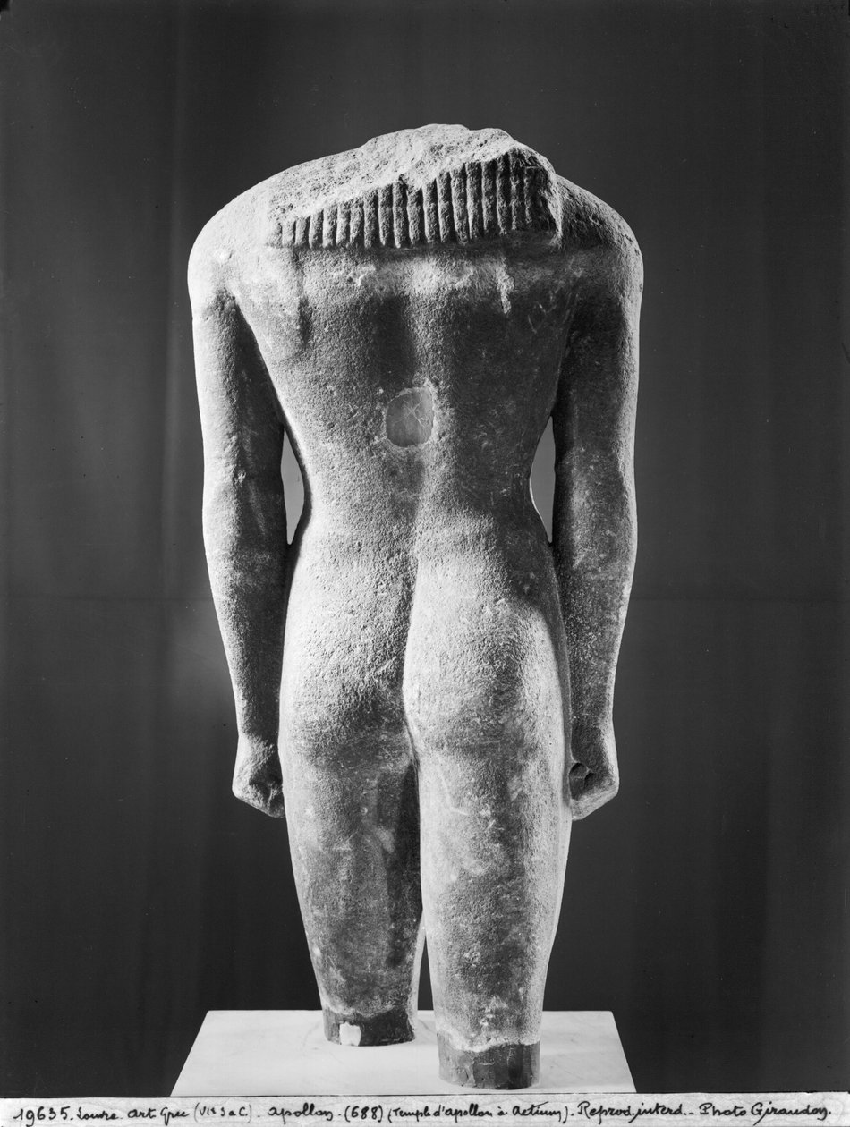 Torso van een kouros, uit Actium, ca. 570 v.Chr. door Greek