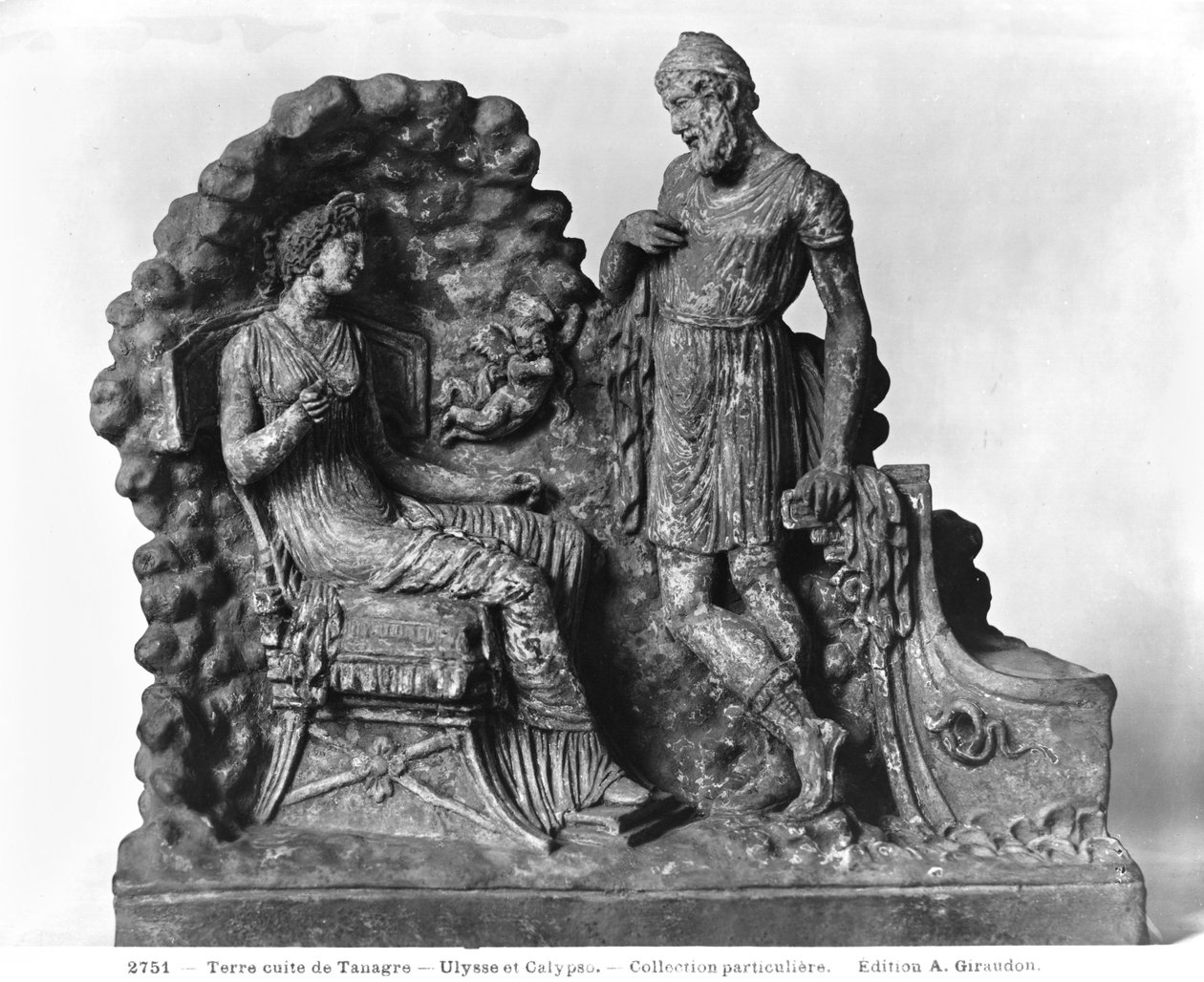 Ulysses en Calypso, uit Tanagra door Greek