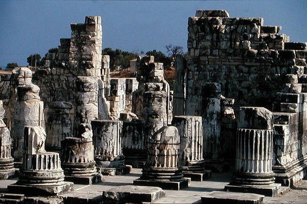 Ruïnes van de Tempel van Apollo door Greek School