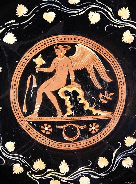 Merrythought-beker, ca. 330-310 v.Chr. (keramiek) door Greek