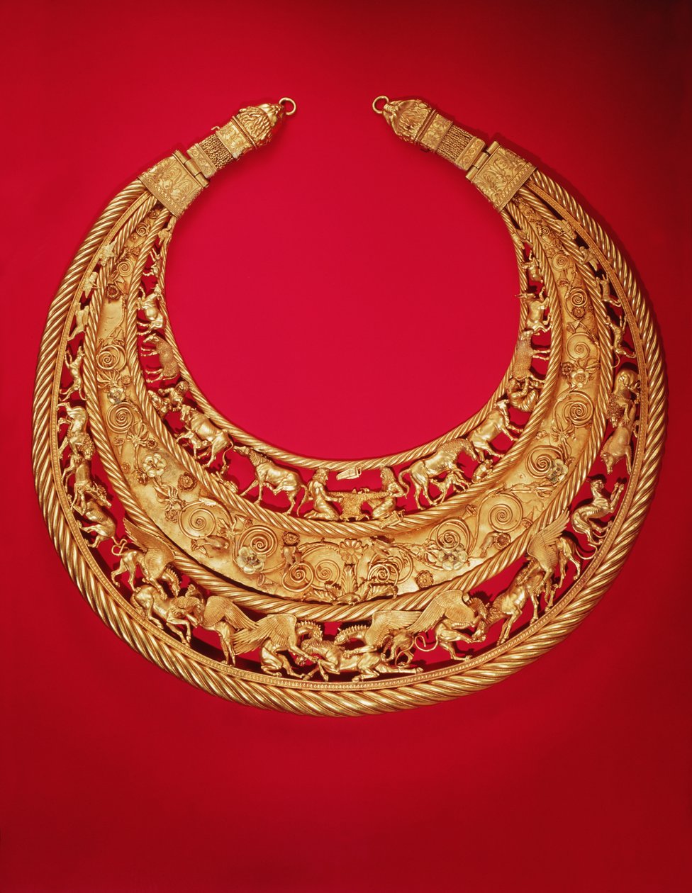 Ketting met pastorale scènes door Greek School