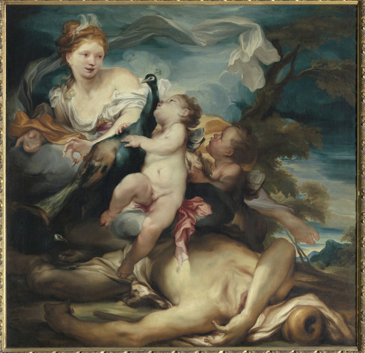 Juno en Argus door Gregorio De Ferrari