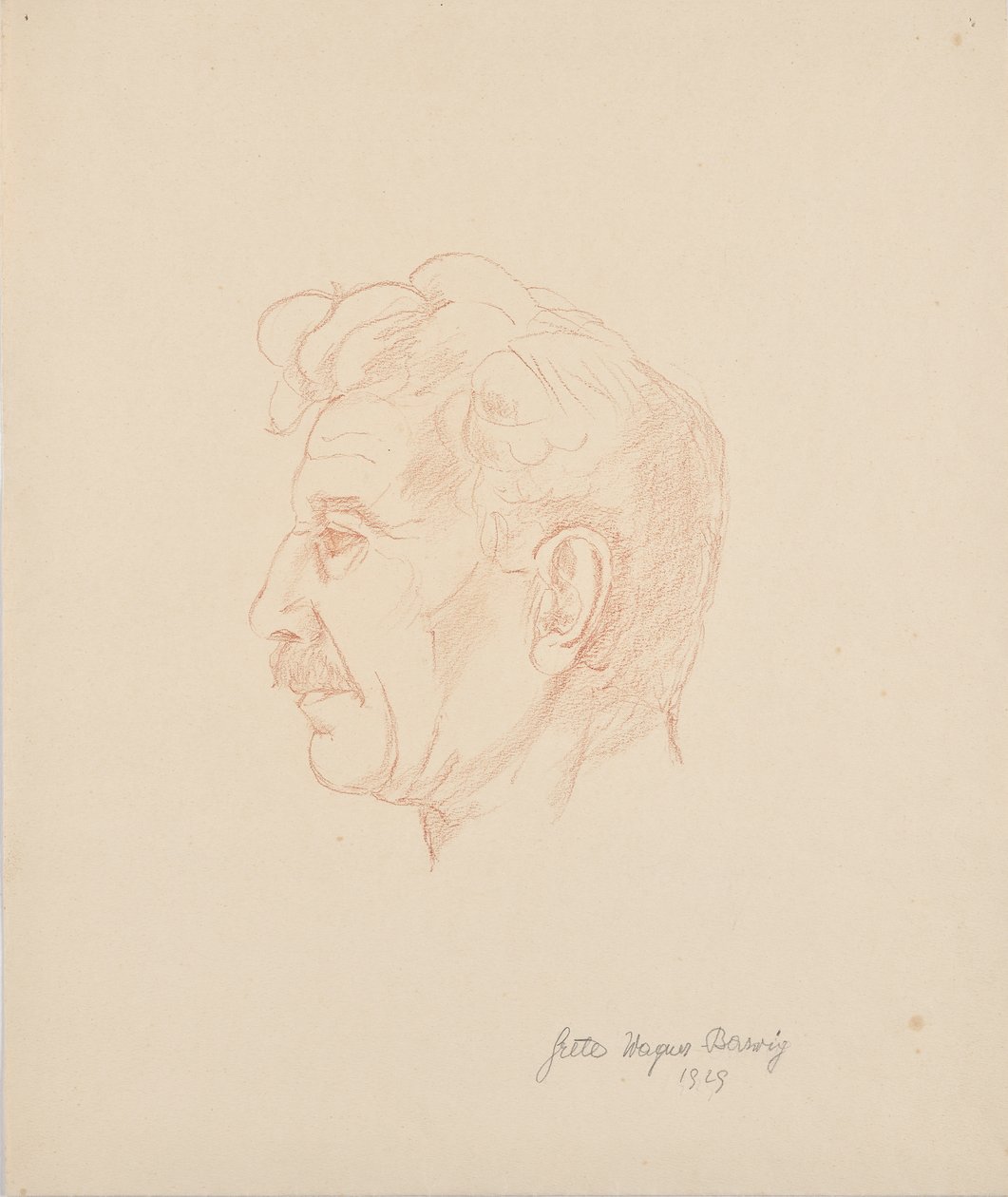 Portret van Franz Barwig de Oudere door Grete Wagner Barwig