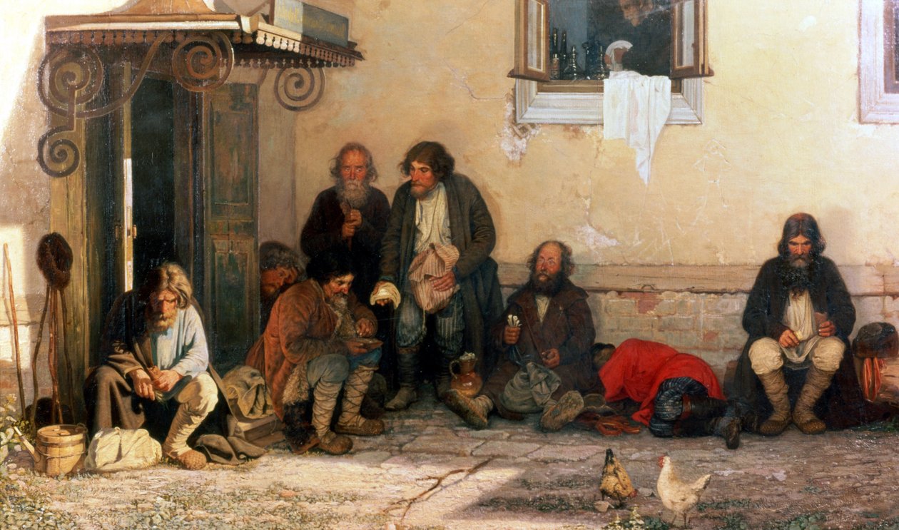 Diner bij de Zemstvo, 1872 door Grigori Grigorievich Mjasoedov