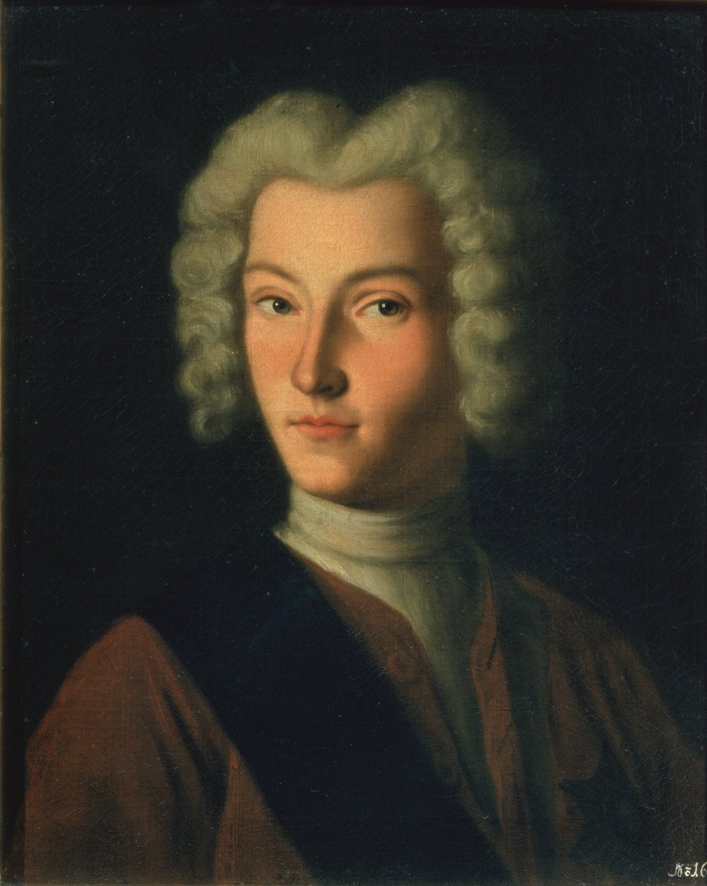 Portret van Tsaar Peter II (1715-30) door Grigory Dmitriev Molchanov