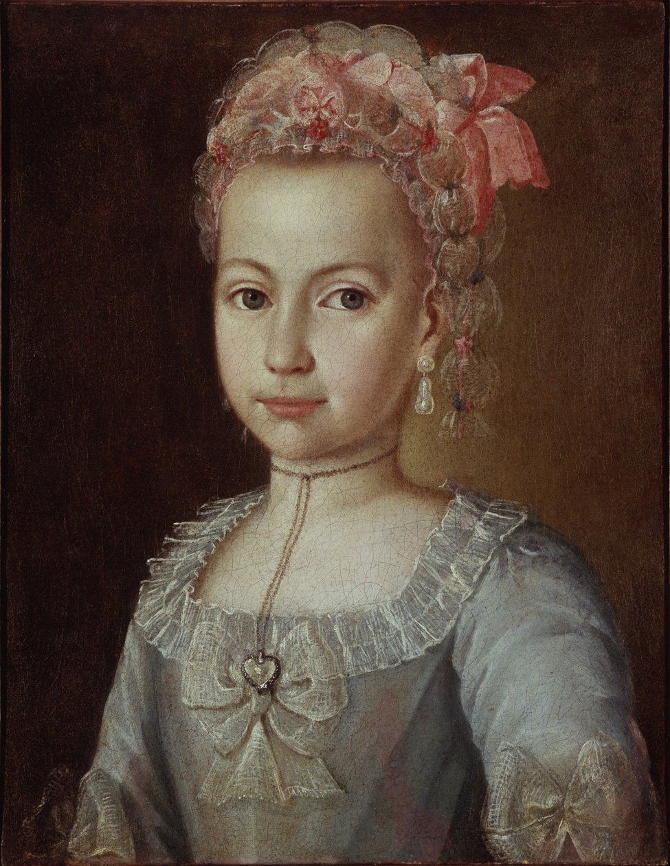 Portret van Anna Lermontova, 1776 door Grigory Ostrovsky