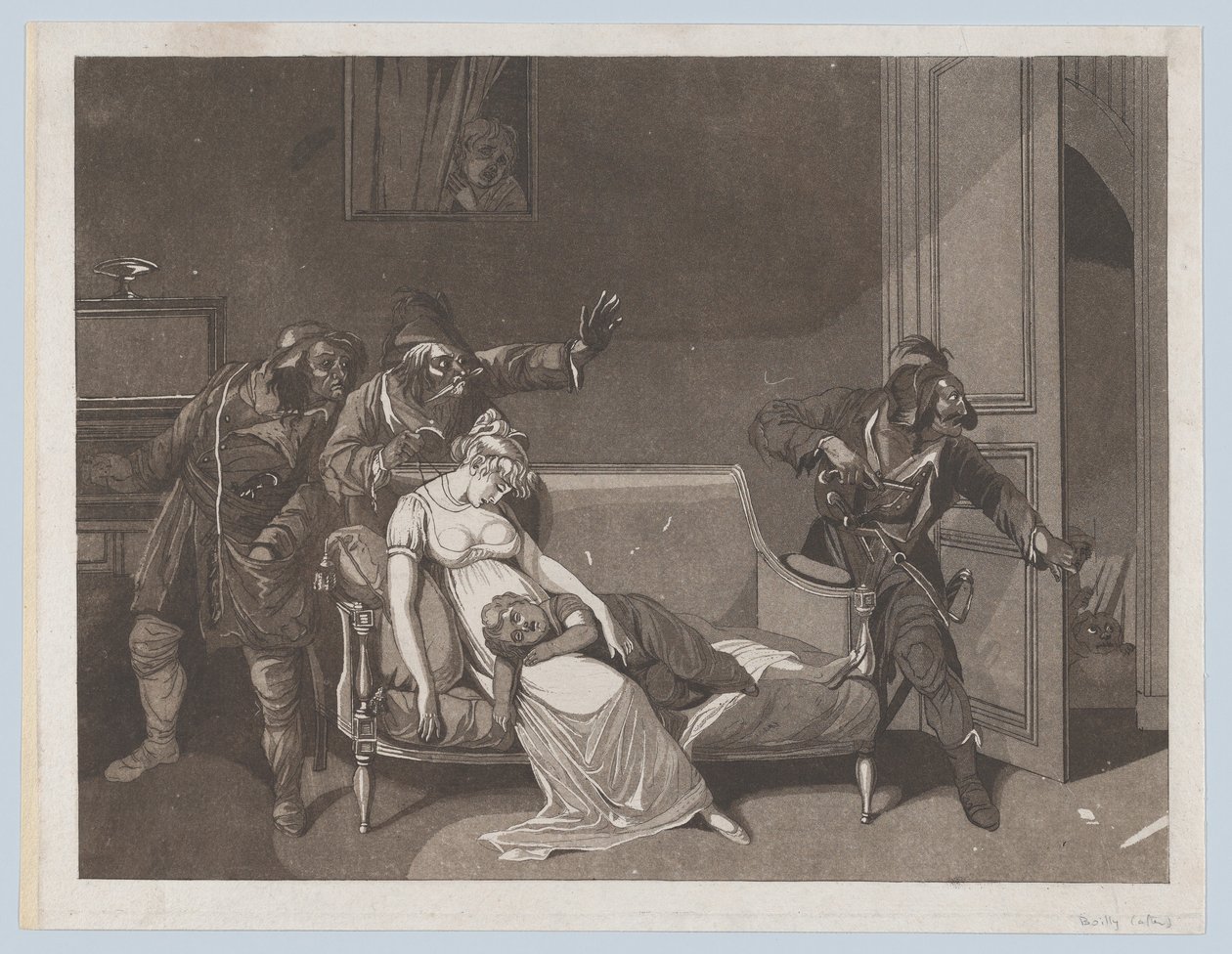 Eerste Scène van Dieven, ca. 1805 door Gror