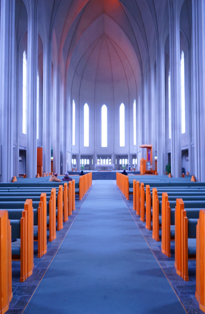 Interieur van de Hallgrimskirkja door Gudjon Samuelsson