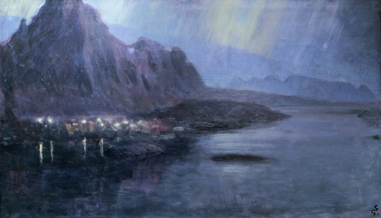 uit Svolvær door Gudmund Stenersen