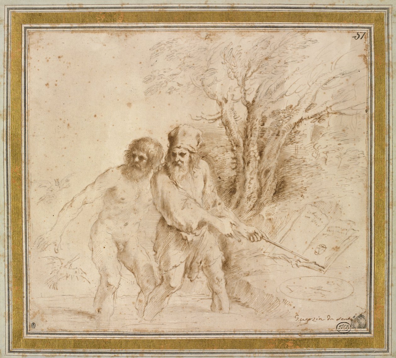 Een Astrologisch Onderwerp, 1640s door Giovanni Francesco Barbieri