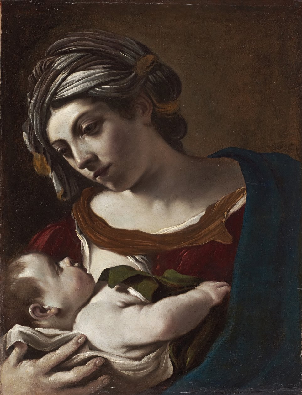 Maagd en kind door Guercino (1591 1666)