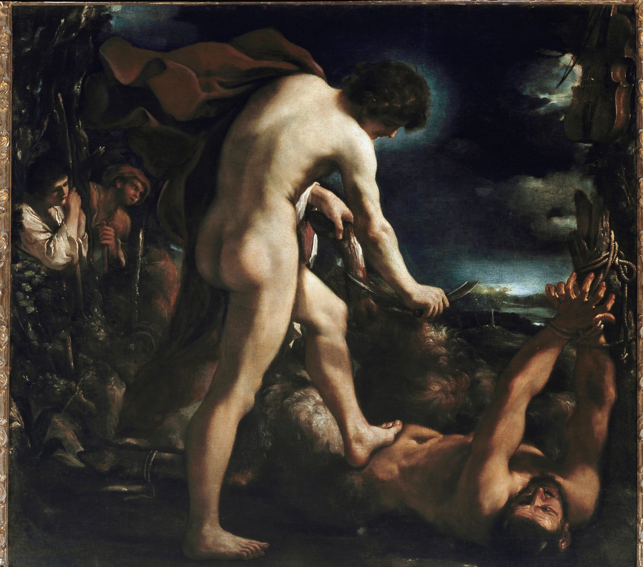 Apollo en Marsyas door Guercino