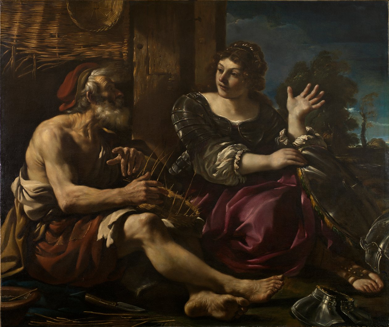 Erminia en de Herder door Guercino