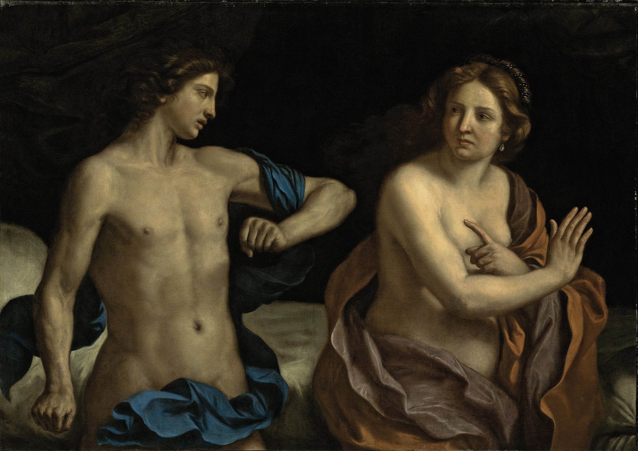 Guercino - Amnon en Tamar door Guercino