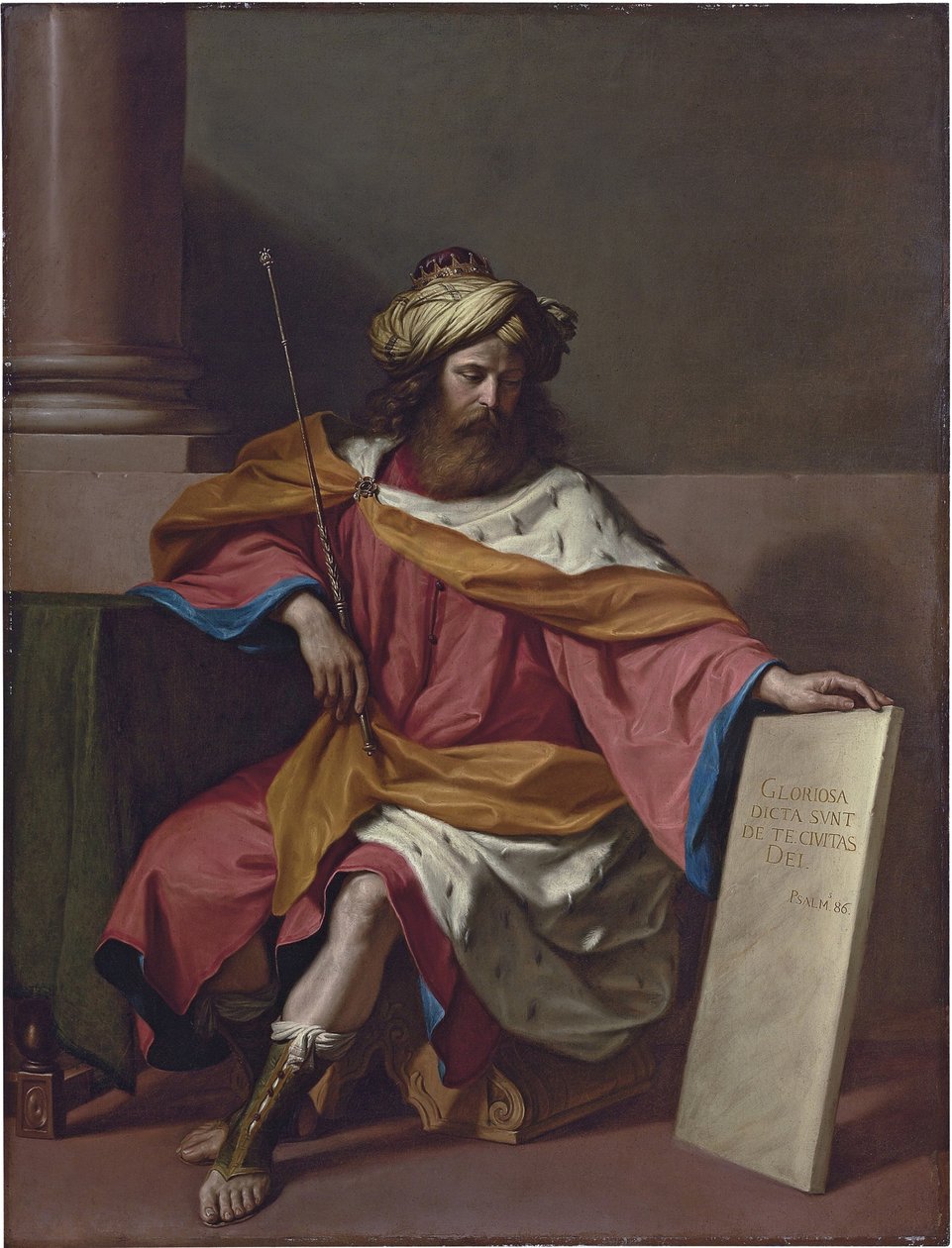 Koning David door Guercino