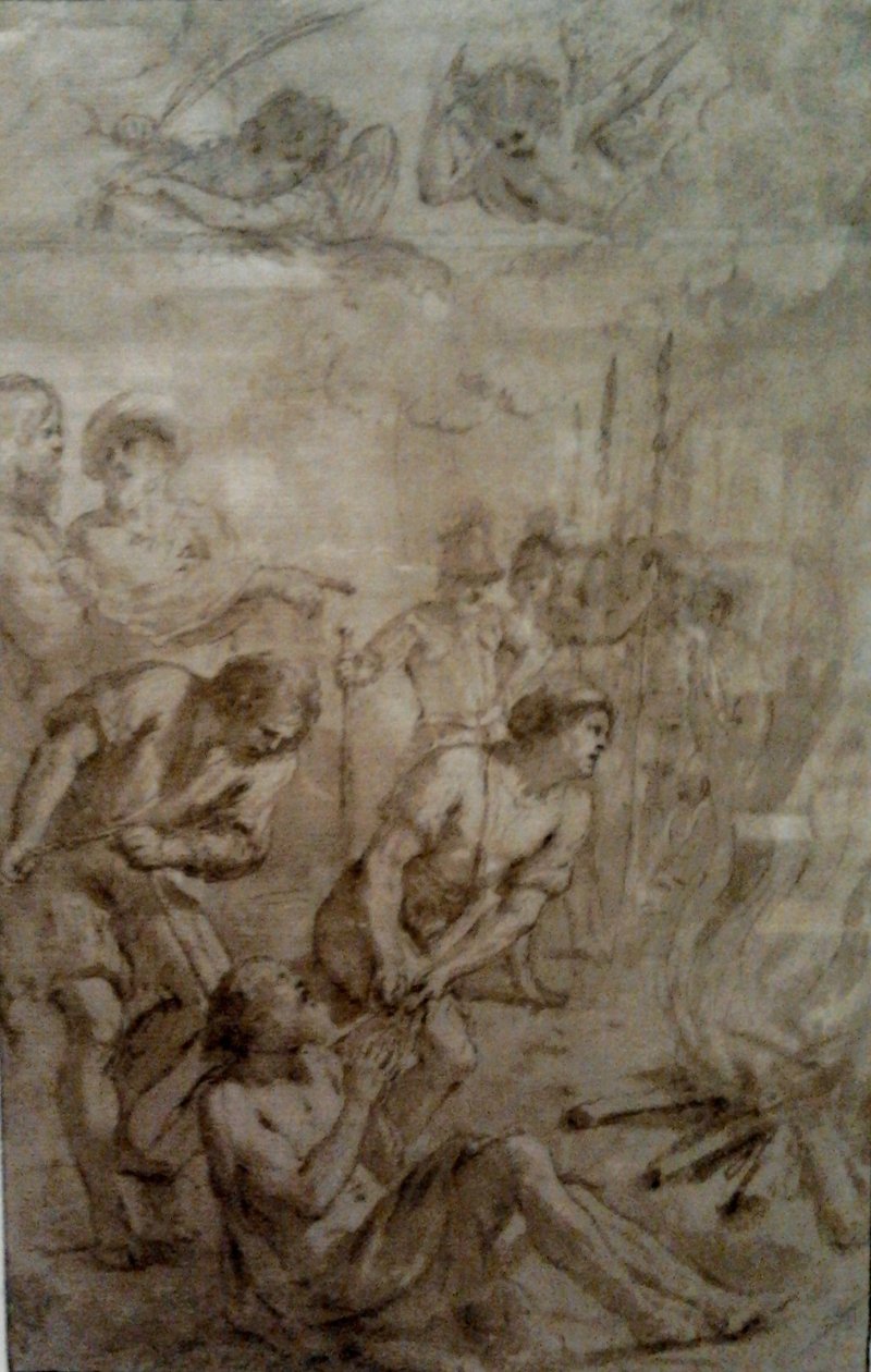 Martelaarschap van St. Barnabas. door Guercino