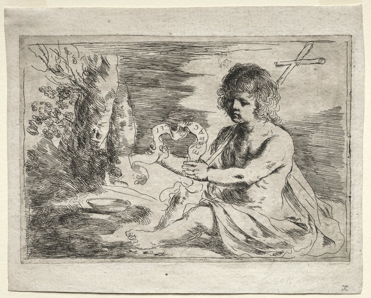 St. Johannes de Doper, 1650s door Guercino