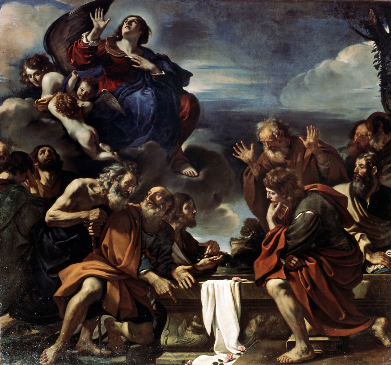De Tenhemelopneming van de Heilige Maagd Maria, 1623 door Guercino