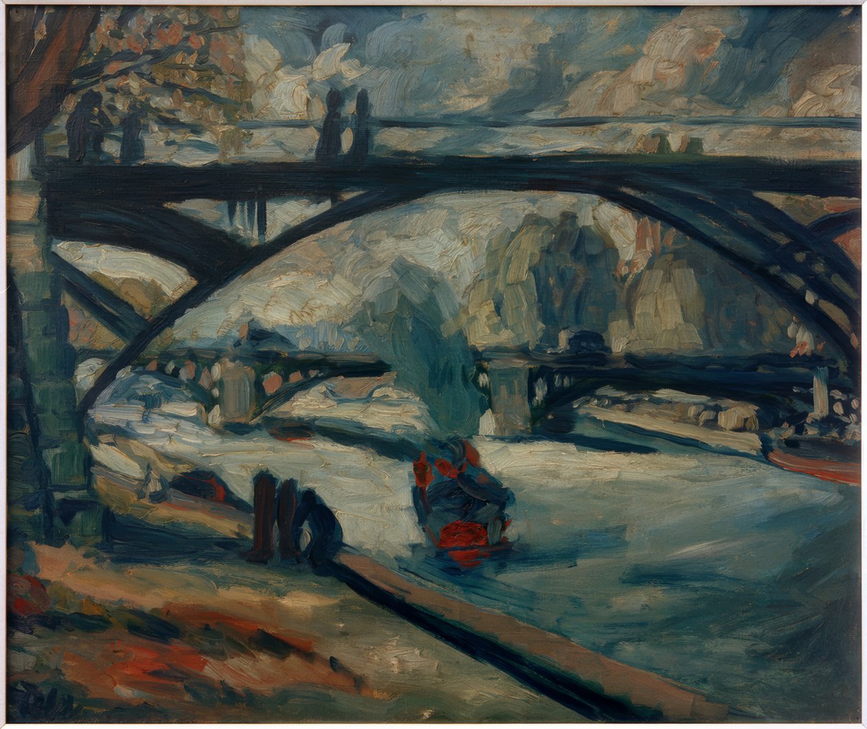 Seine-bruggen in Parijs door Götz von Seckendorff