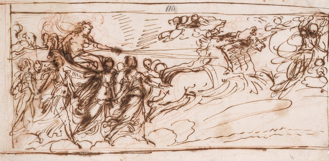 Apollo op de Zonnewagen door Guido Reni