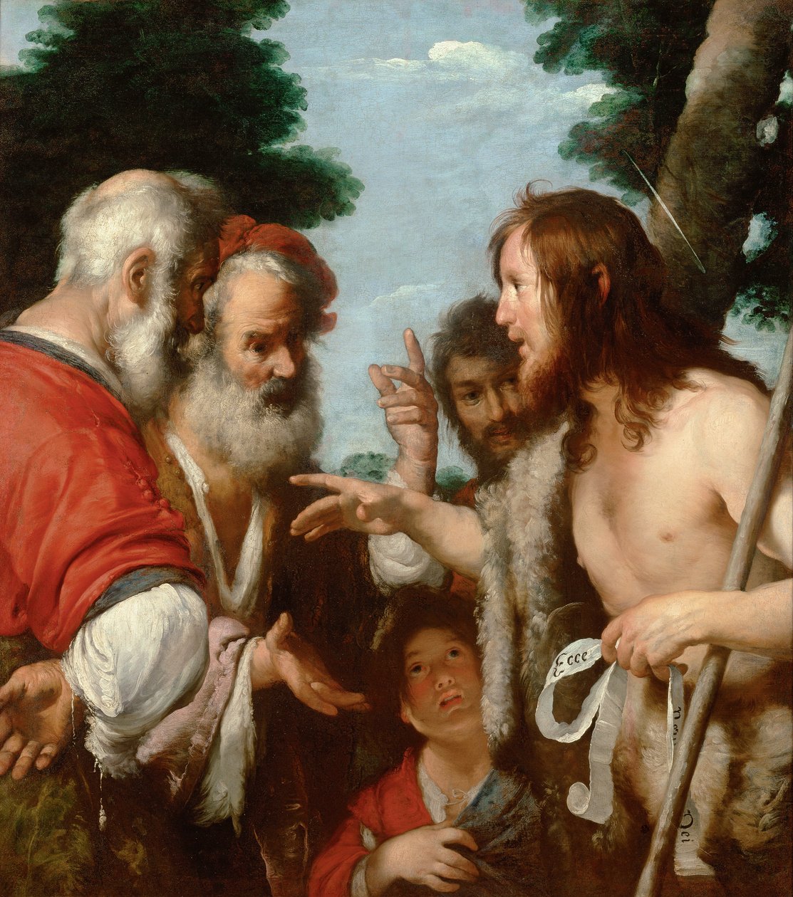 De doop van Christus door Guido Reni