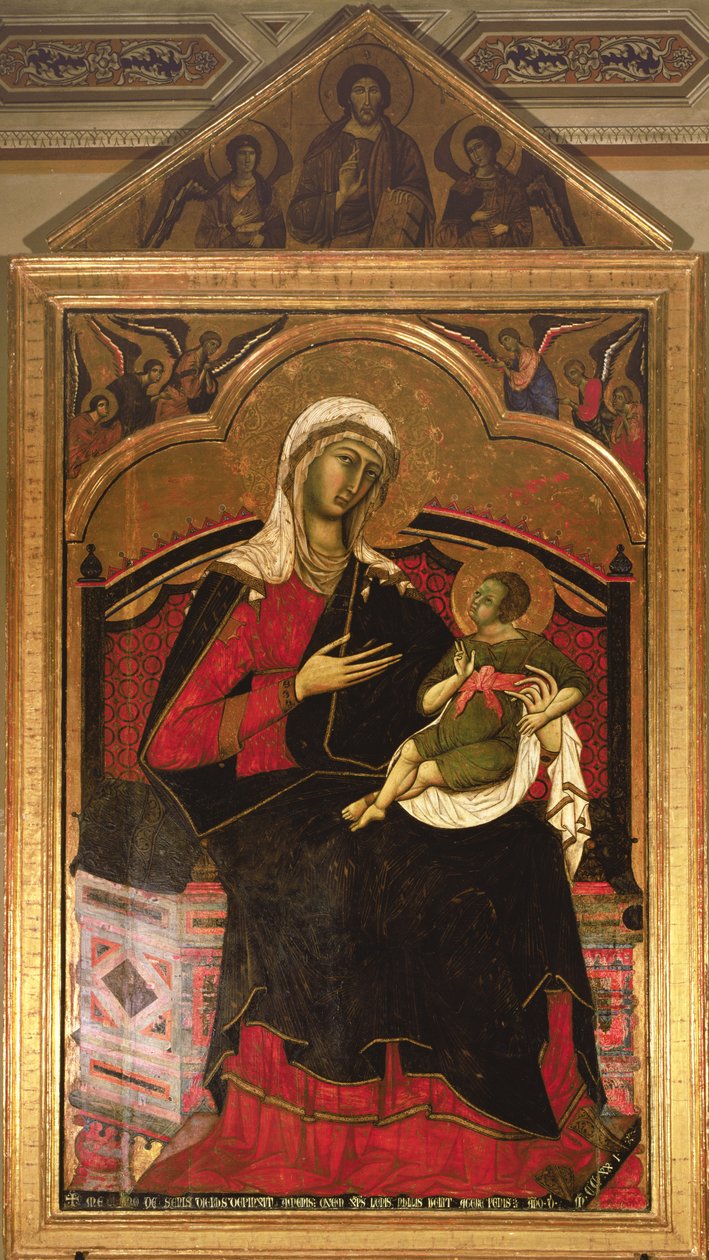 Maagd en Kind door Guido da Siena
