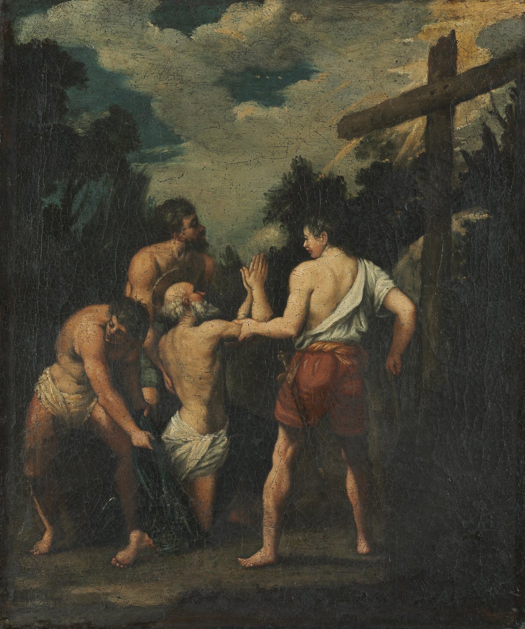 Martelaarschap van Sint Andreas door Guido (after) Reni