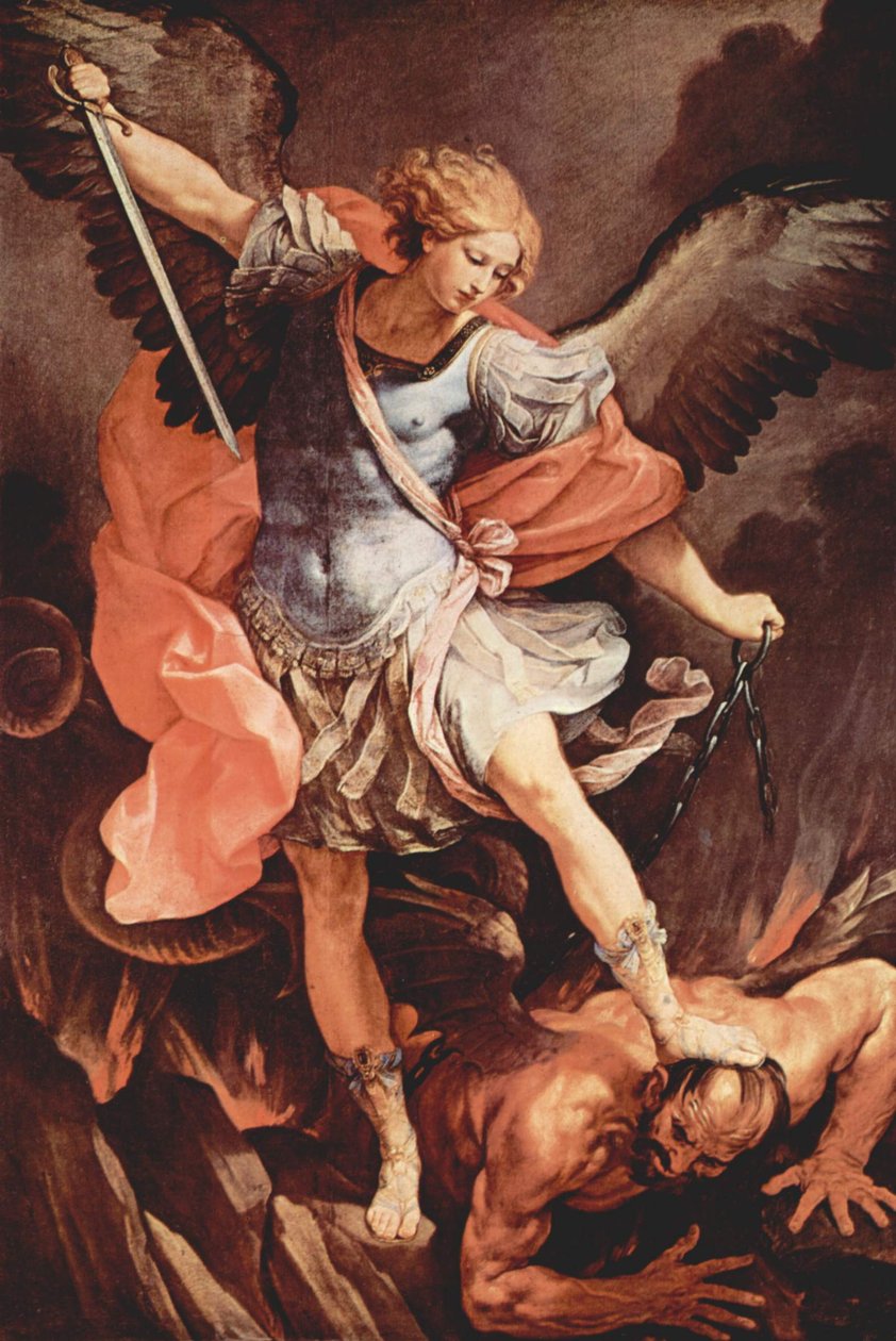 Aartsengel Michaël verslaat Satan door Guido Reni