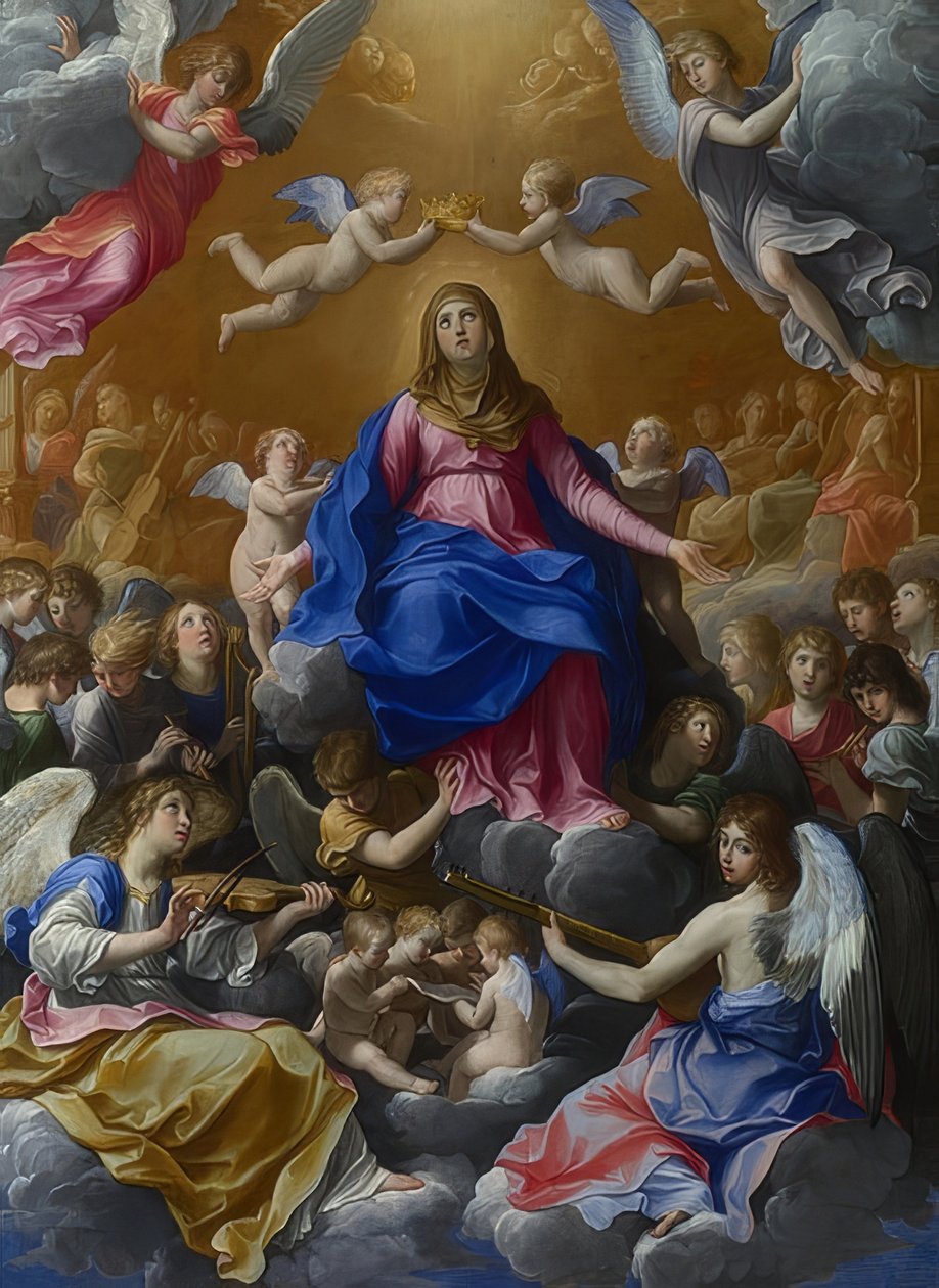 De kroning van Maria. Omstreeks 1607 door Guido Reni