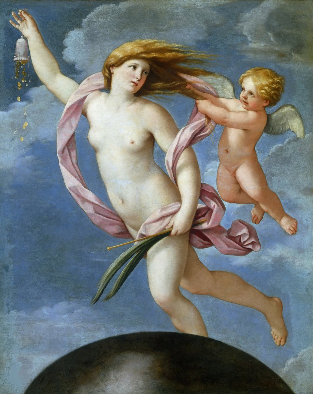 Fortuna met een beurs, 1637 door Guido Reni