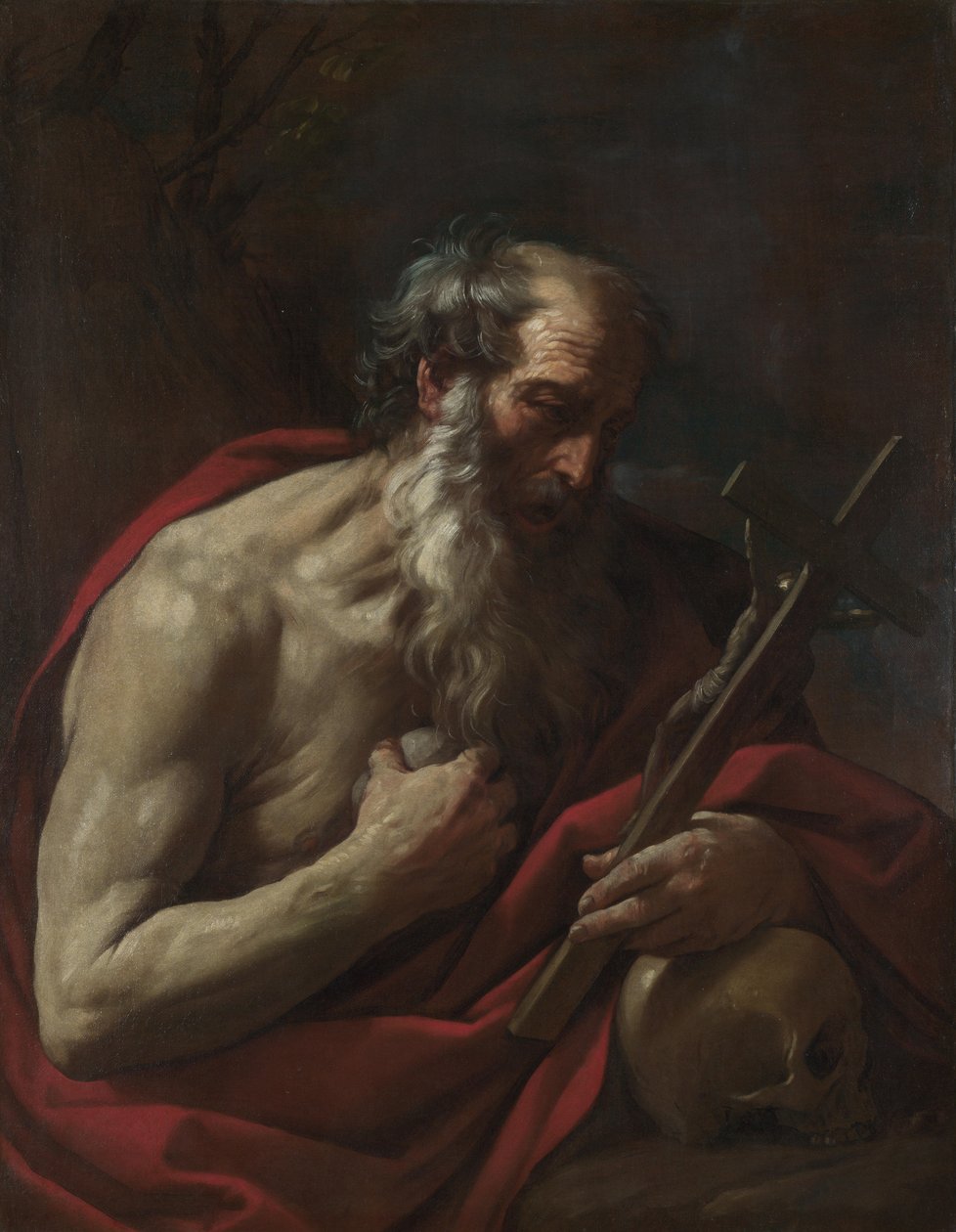 Sint Hiëronymus, ca. 1624-1625 door Guido Reni