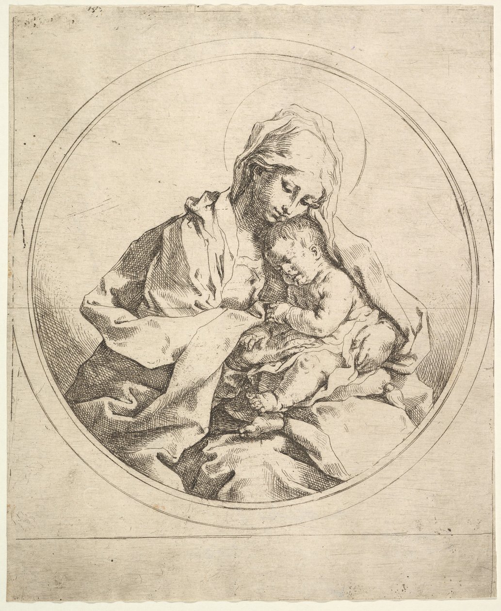 De Madonna en Kind in de Ronde door Guido Reni