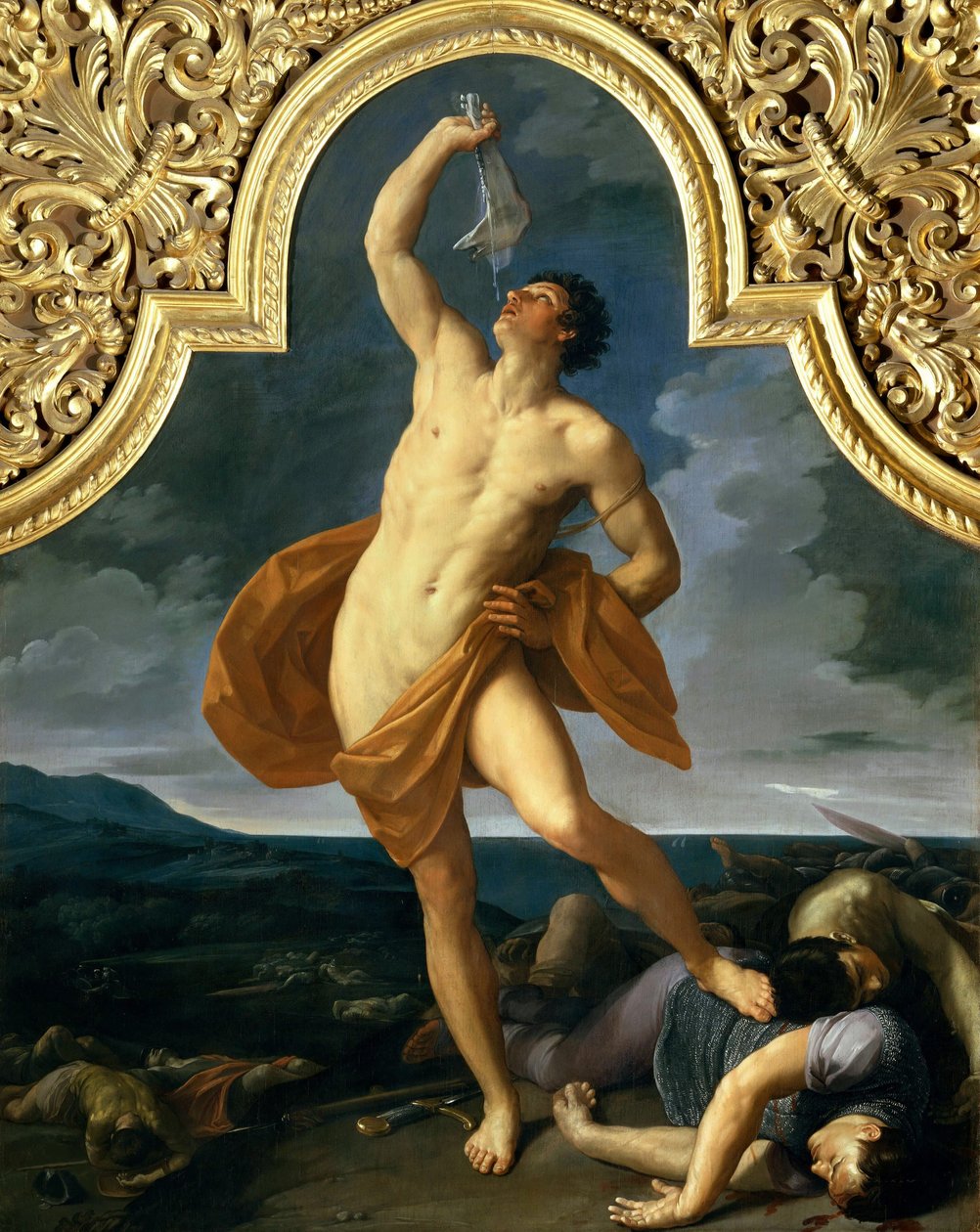 Overwinnende Samson door Guido Reni