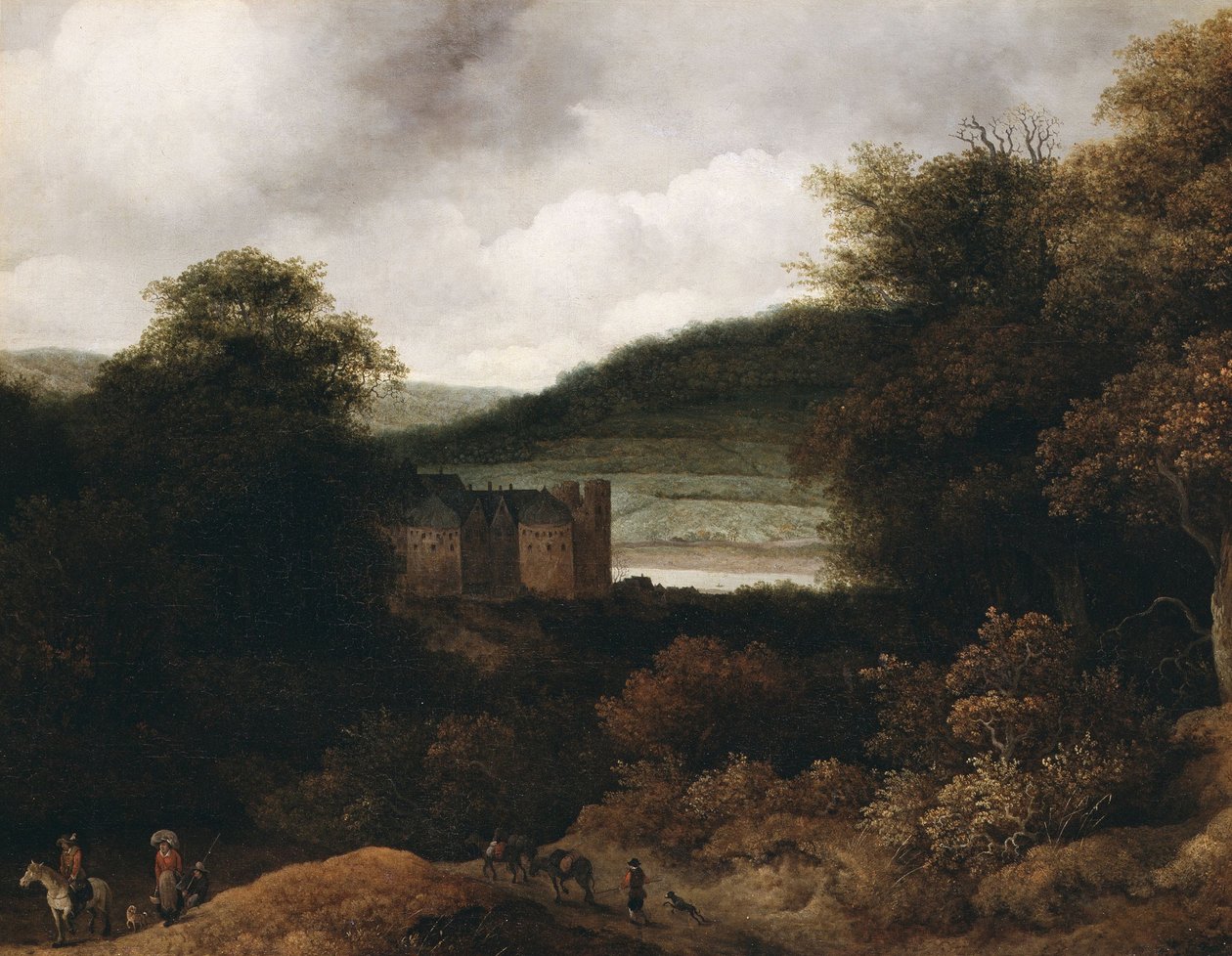 Uitzicht op de Rijn door Guillam Dubois