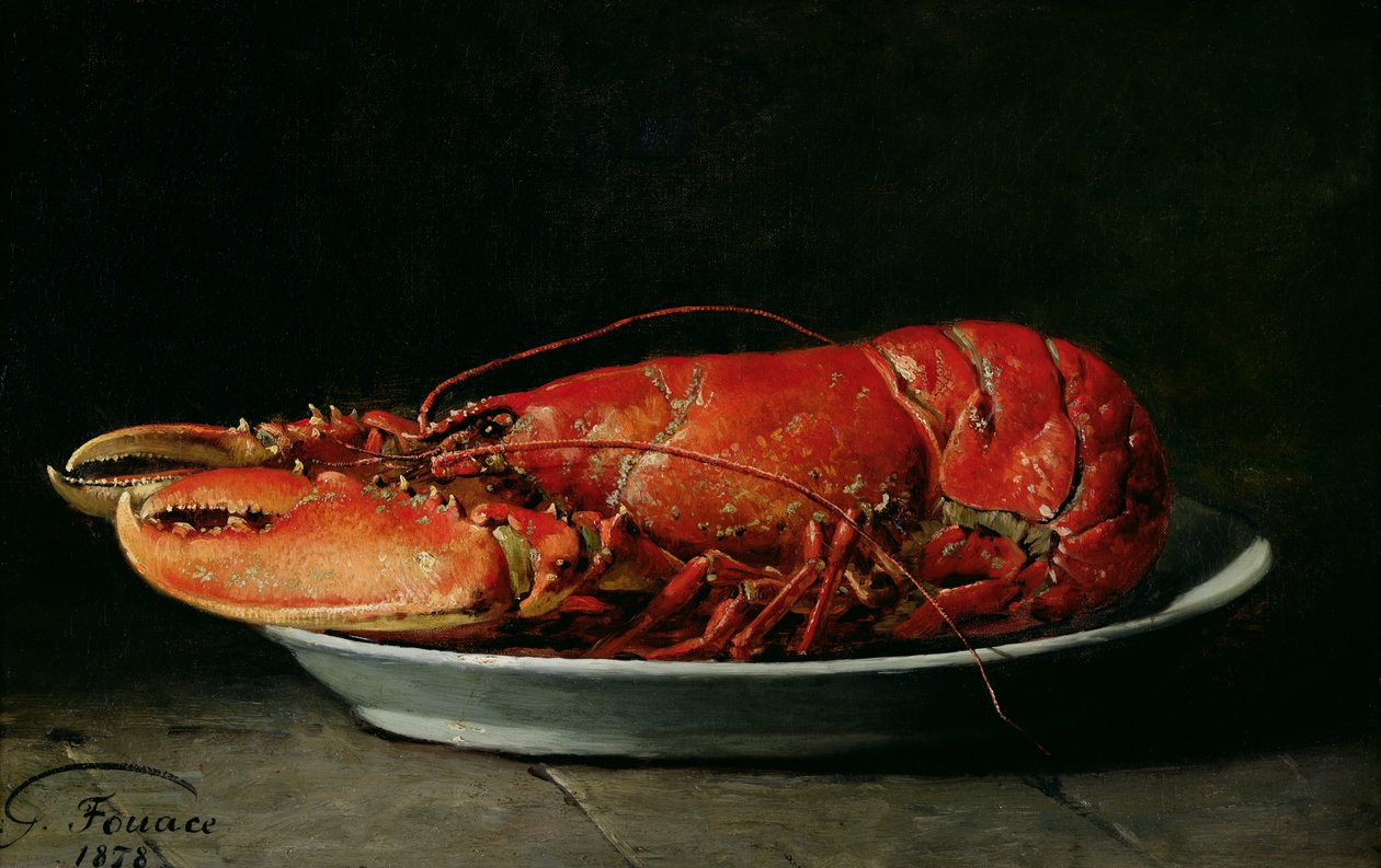 Kreeft, 1878 door Guillaume Romain Fouace