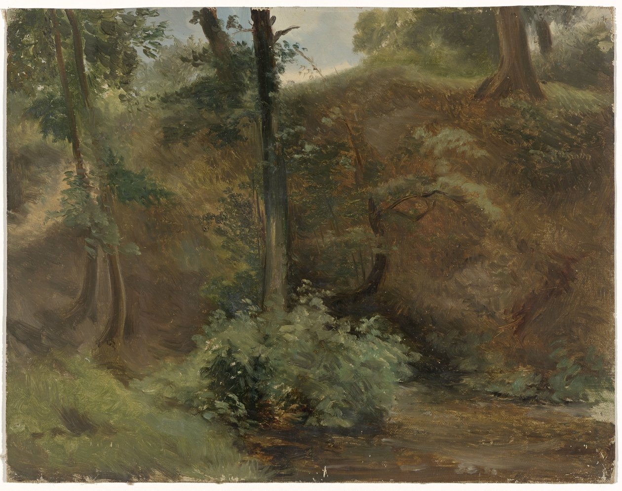 Bomen in een duinlandschap door Guillaume Anne van der Brugghen