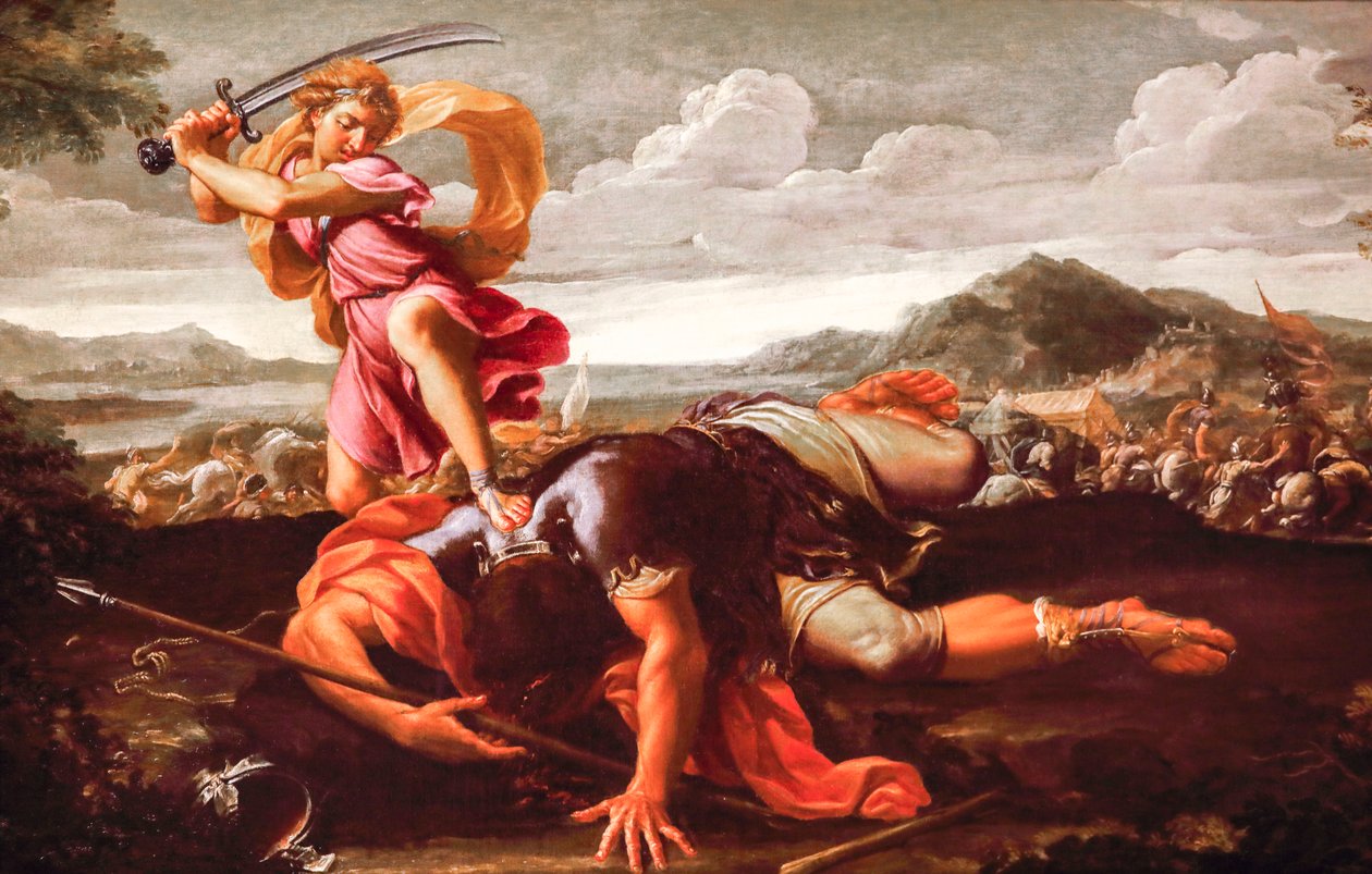 David en Goliath door Guillaume Courtois