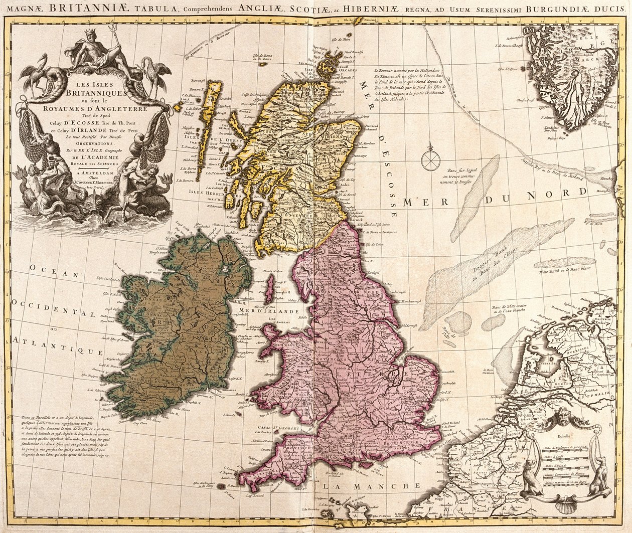 Groot-Brittannië en Ierland door Guillaume Delisle