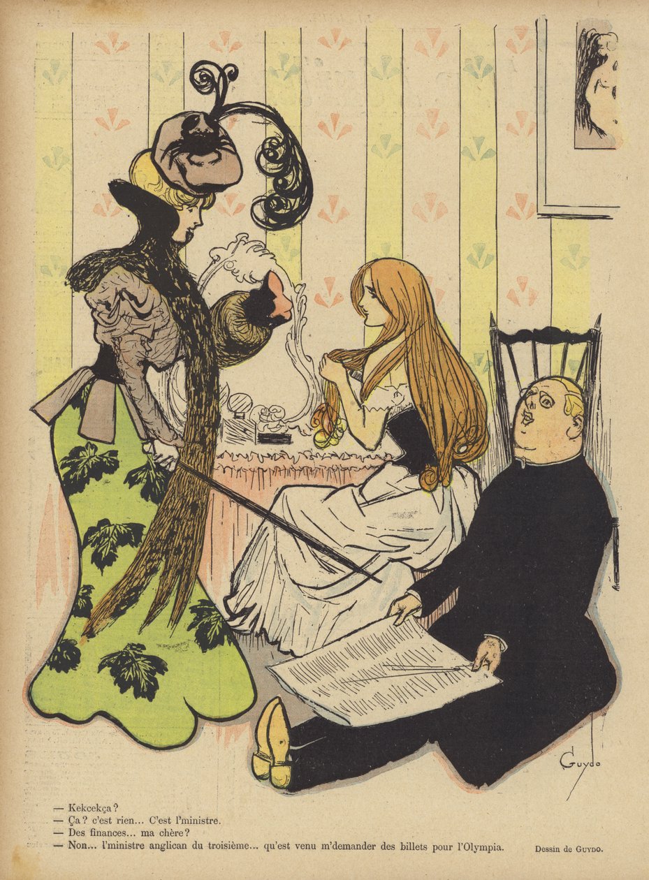 Illustratie voor Le Rire door Guillaume Le Barrois dOrgeval