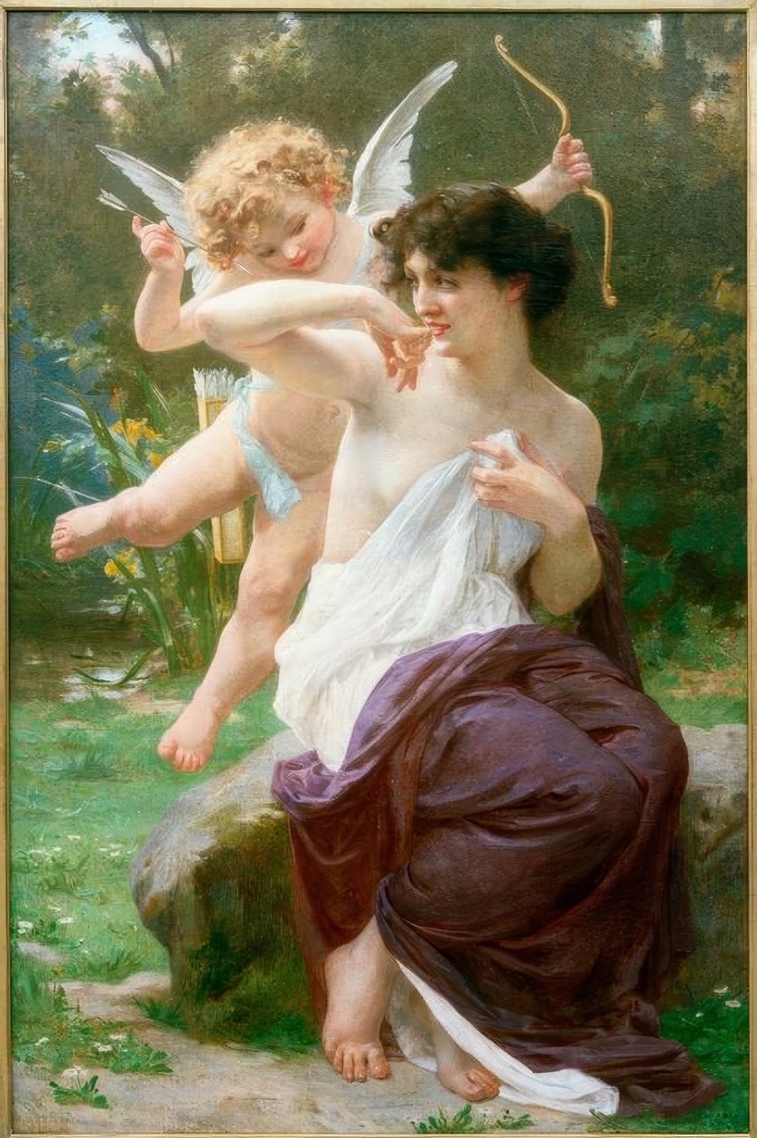 Venus met Cupido door Guillaume Seignac