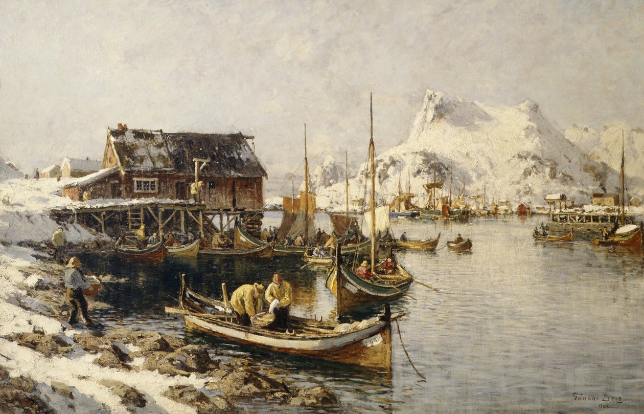 Tjeldbergtind, Lofoten door Gunnar Berg