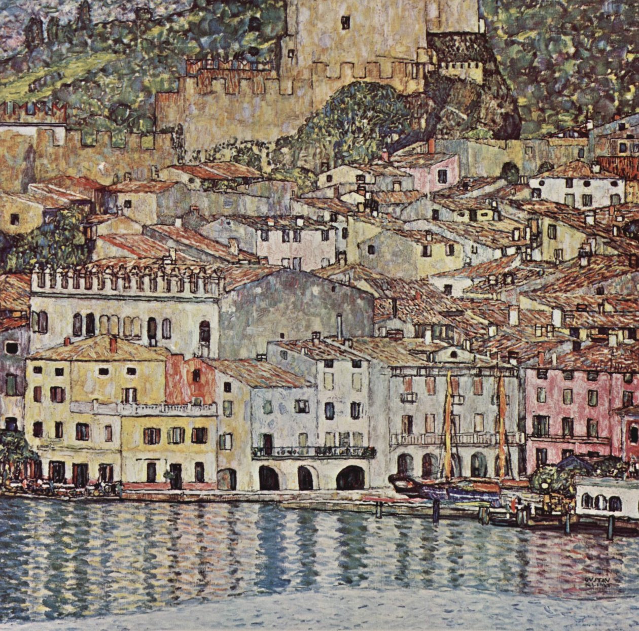 Malcesine aan het Gardameer door Gustav Klimt