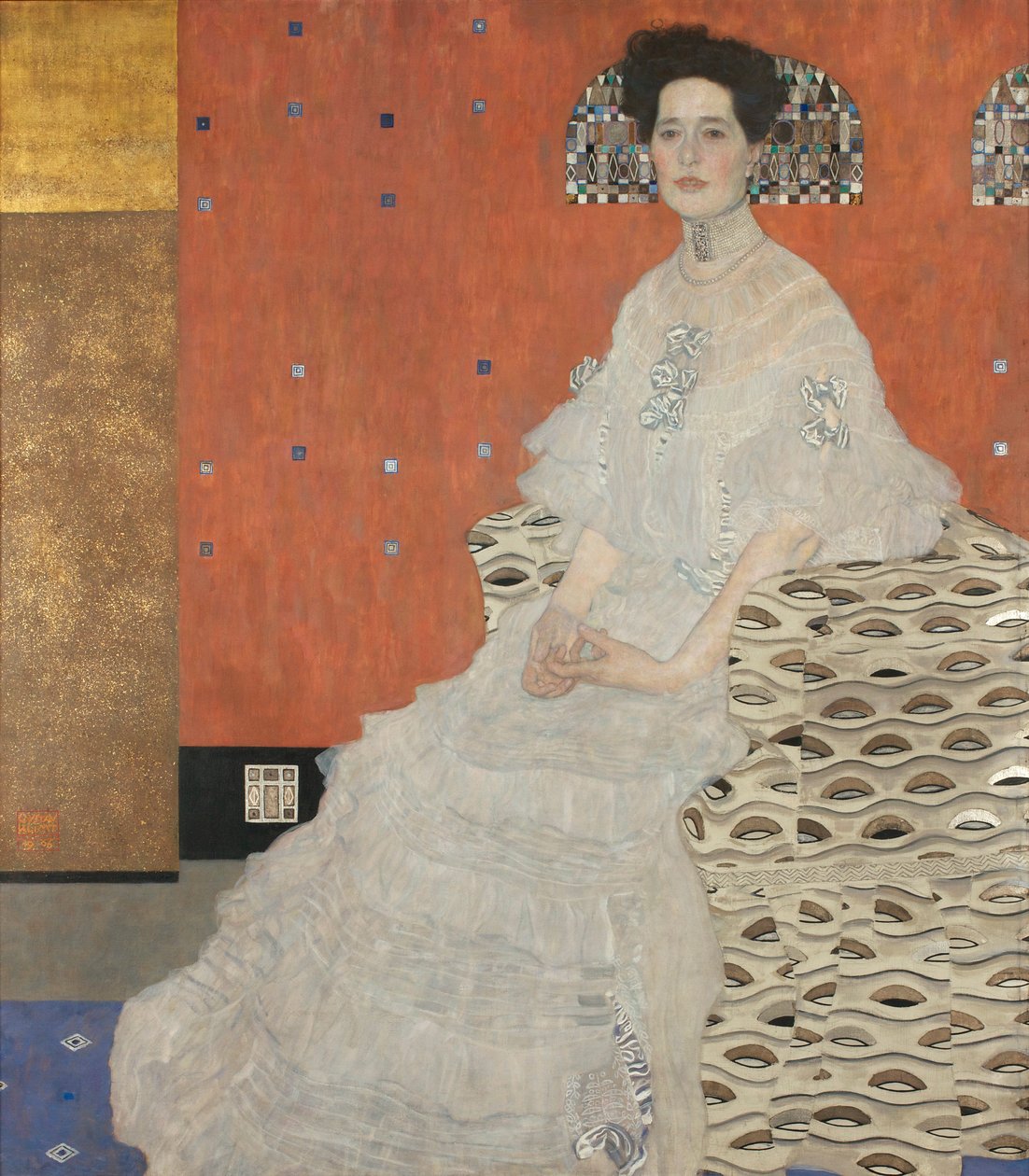 Portret van Fritza Riedler door Gustav Klimt