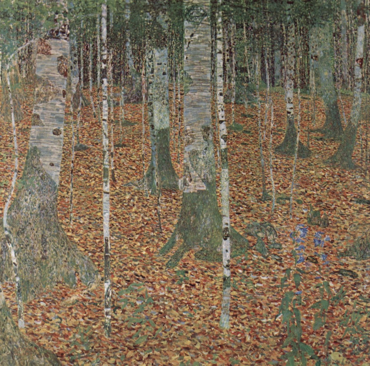 Berkenbos door Gustav Klimt