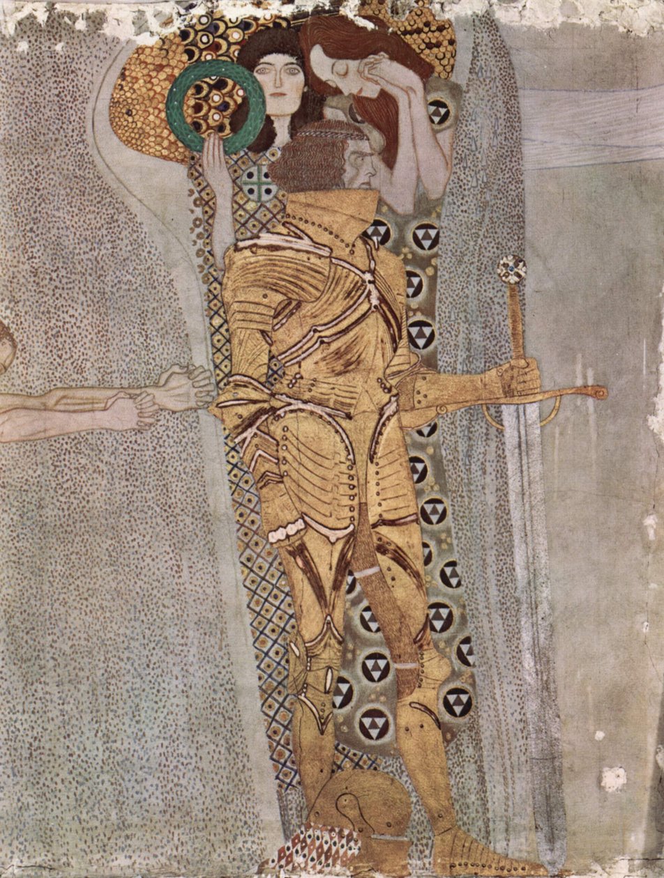 De Beethovenfries, muurschildering in het Sezessionshaus in Wenen door Gustav Klimt
