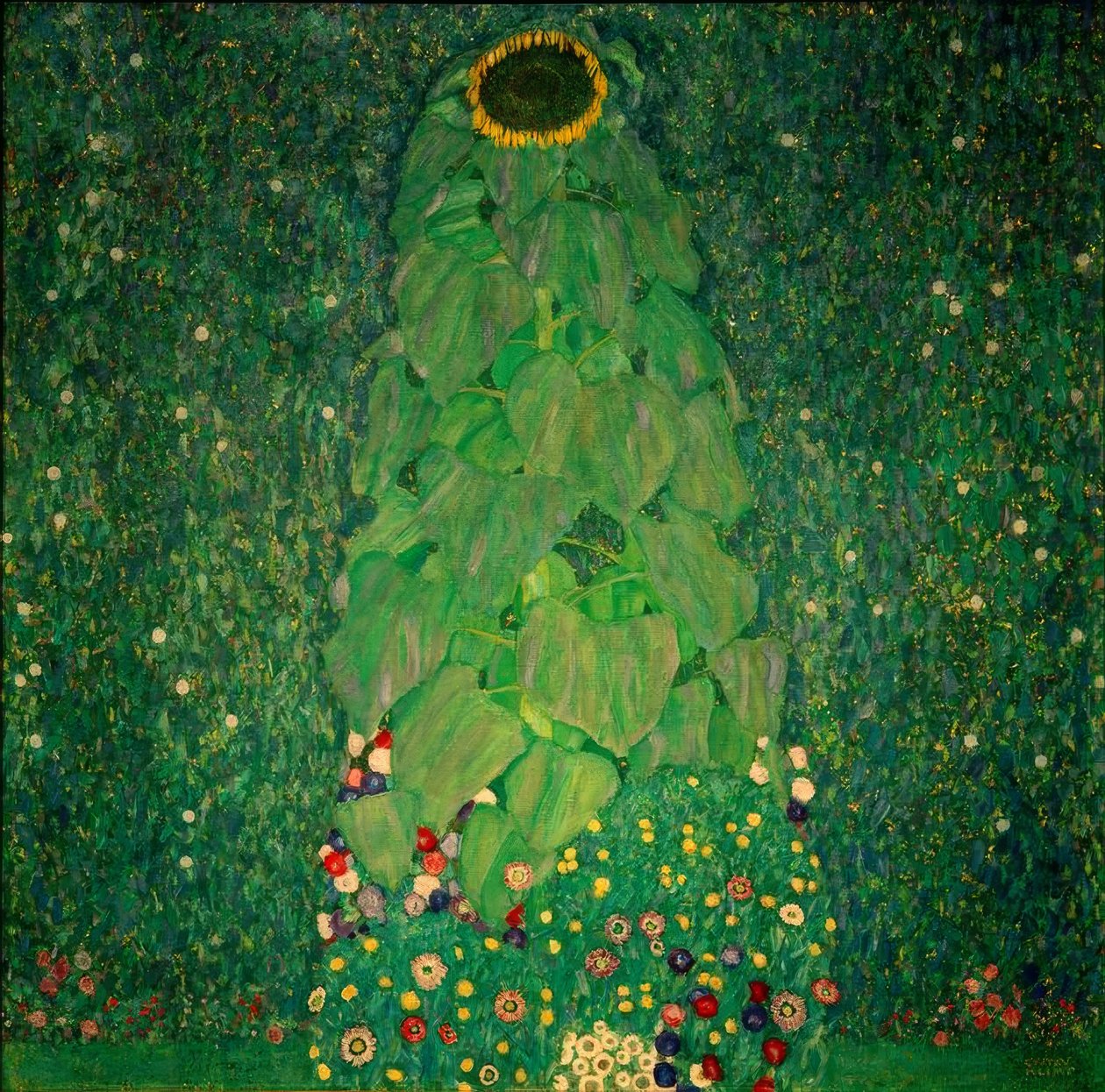 De zonnebloem door Gustav Klimt